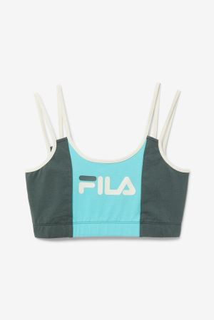 FILA Indira Bra Top Shirts Blue / Turquoise,Womens Clothing | CA.UZNWKG248